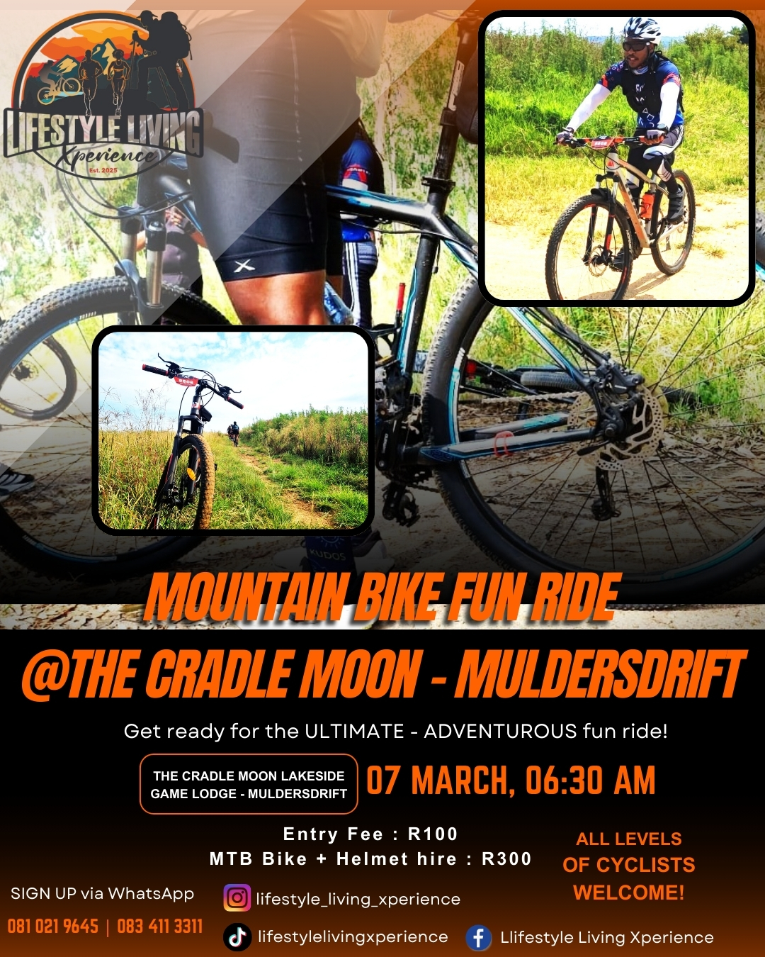 The Cradle Moon MTB race flyer