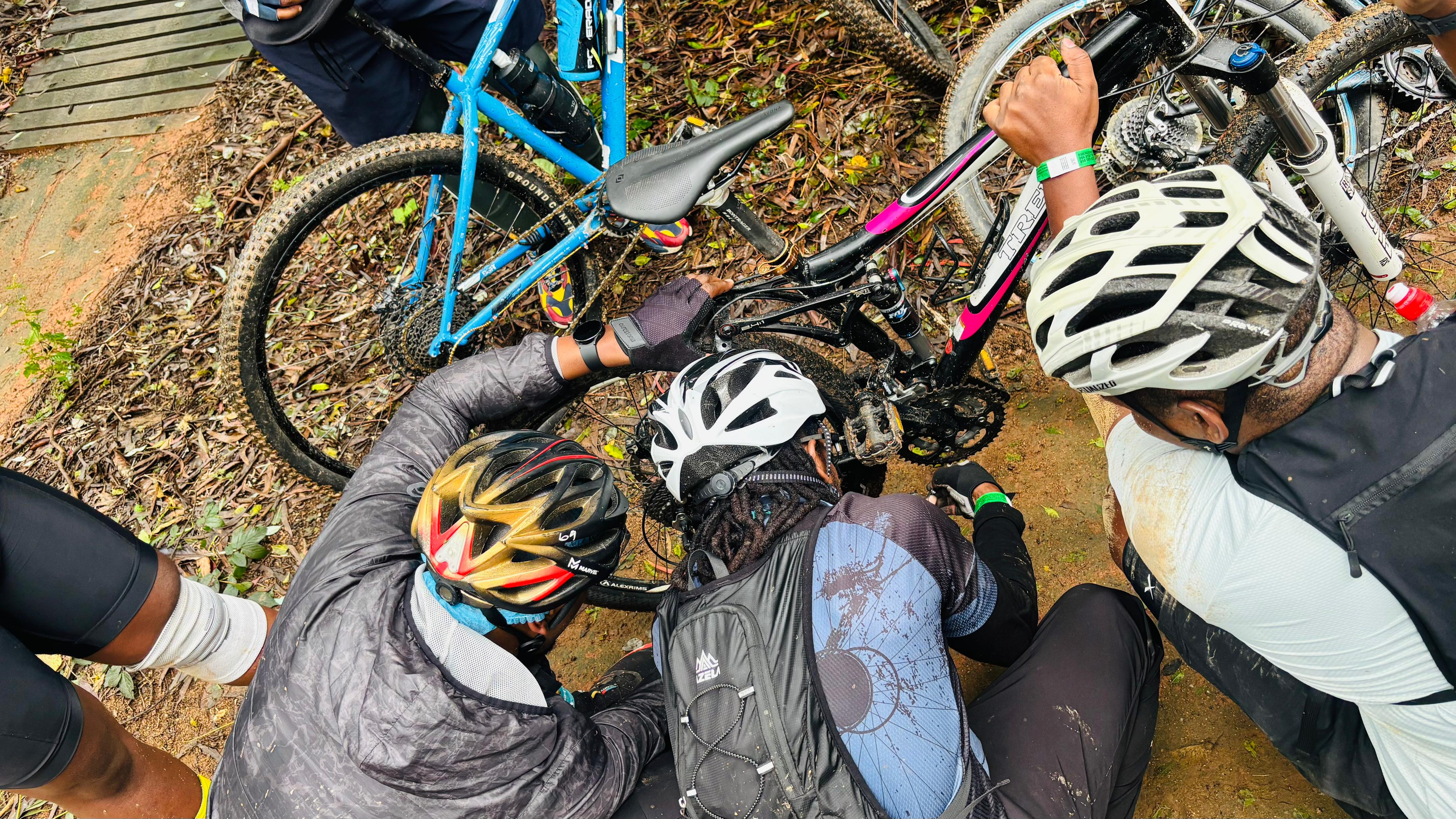 Cyclists on a Fun Ride